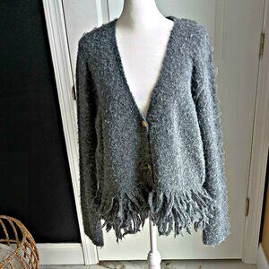 NEW! ULTRA SOFT RED FRINGE SWEATER LUCKY BRAND